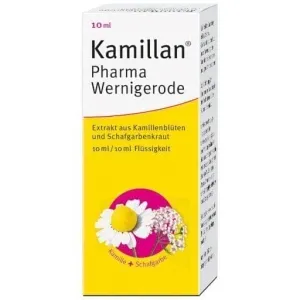 Chamomile liquid, yarrow herbs, chamomile extract