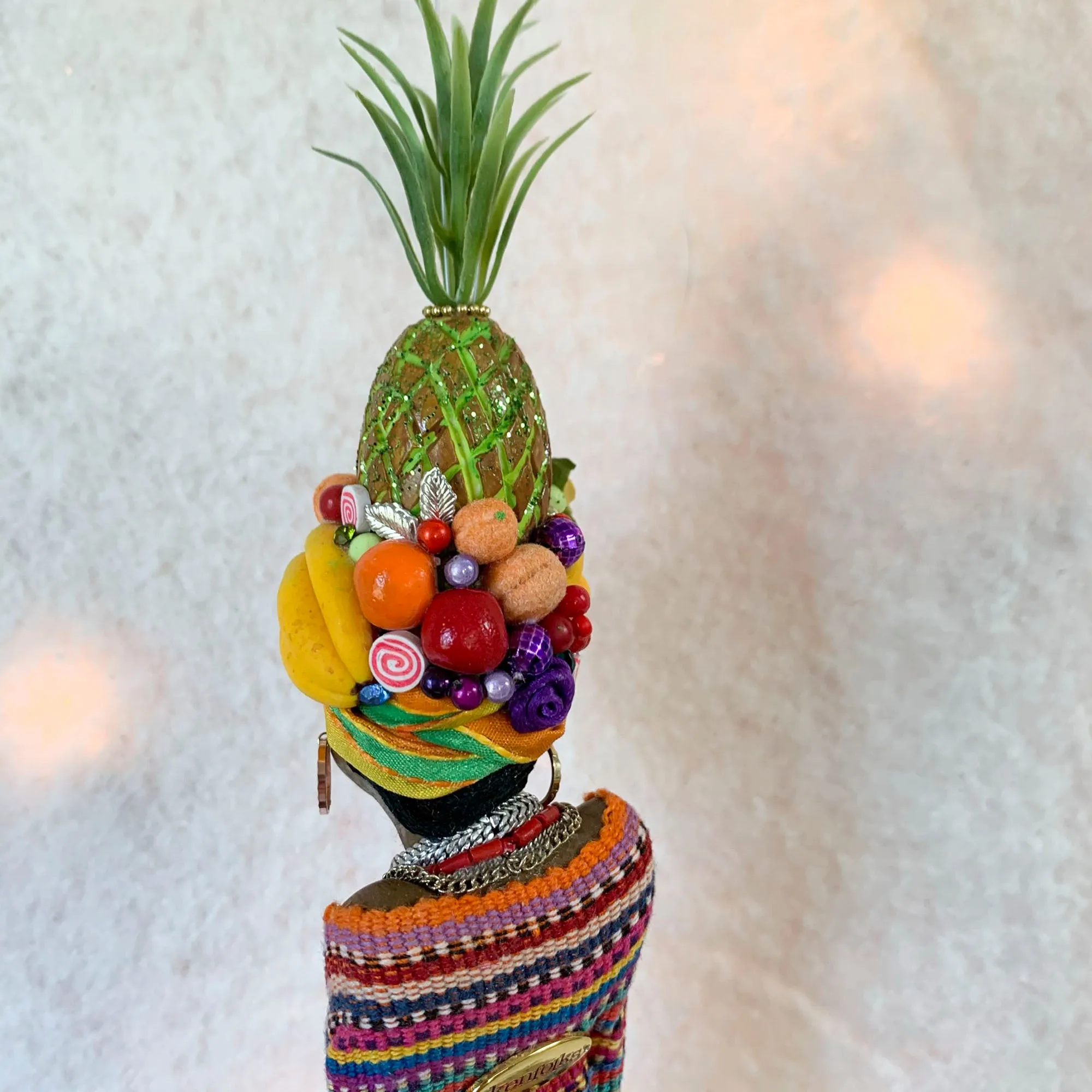 Christmas Sweetie hanging ornament - Indoor Christmas tree decorations - Carmen Miranda Brazilian samba singer, dancer, Broadway actress