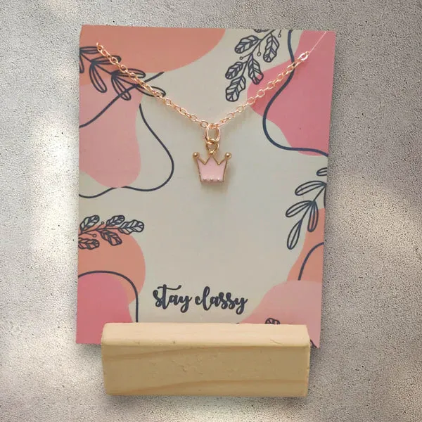 Classy Princess Crown Necklace
