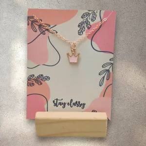 Classy Princess Crown Necklace