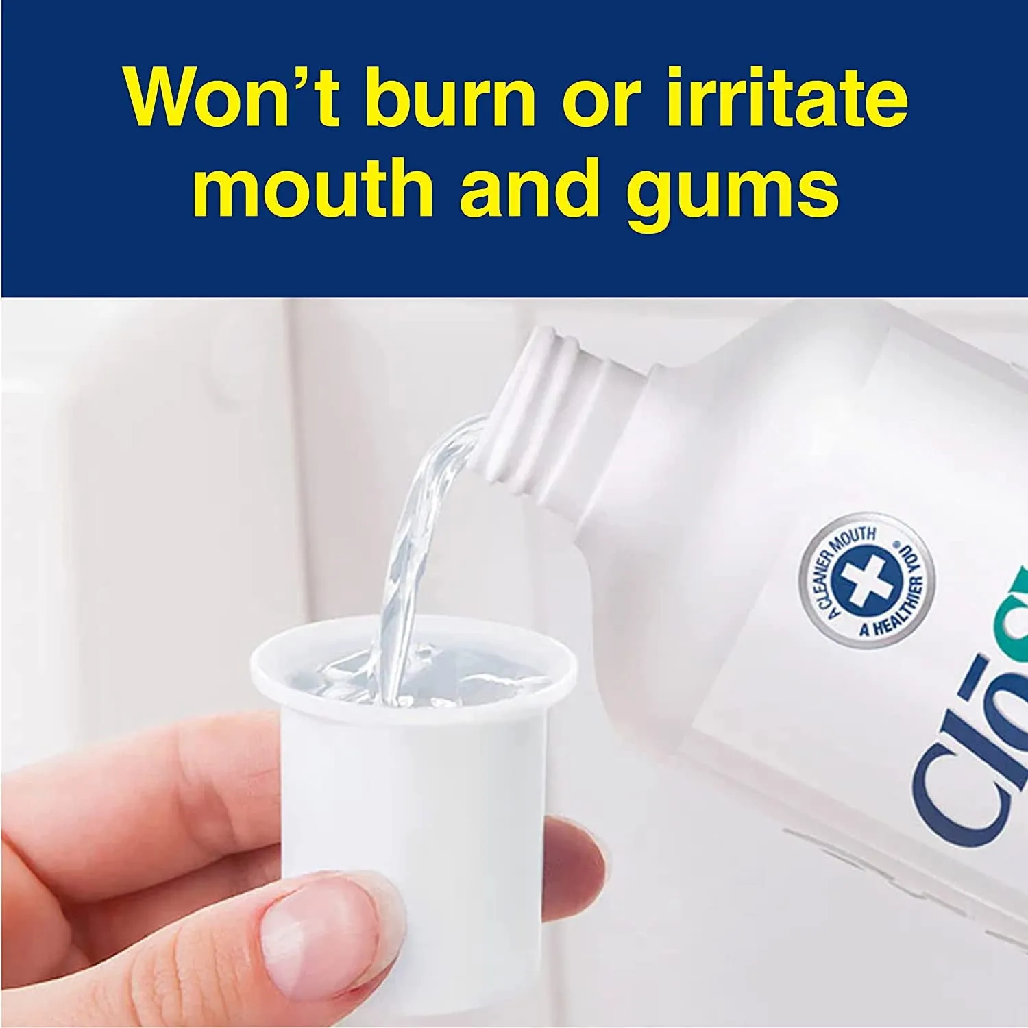 CloSYS Ultra Sensitive Mouthwash Unflavored w/ Optional Flavor Control, 32oz