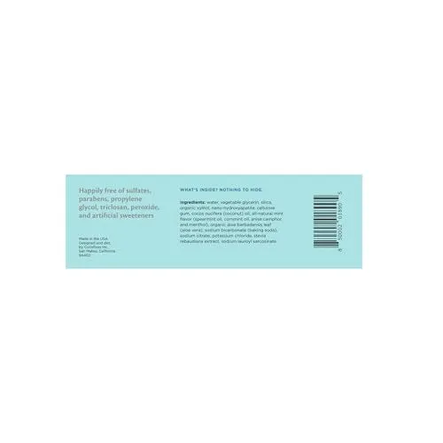 Cocofloss Cocoshine Whitening Toothpaste, Remineralize & Repair Sensitive Teeth, Fluoride-Free with n-HA, Kid-Friendly, Delicious Mint, 3.4 oz