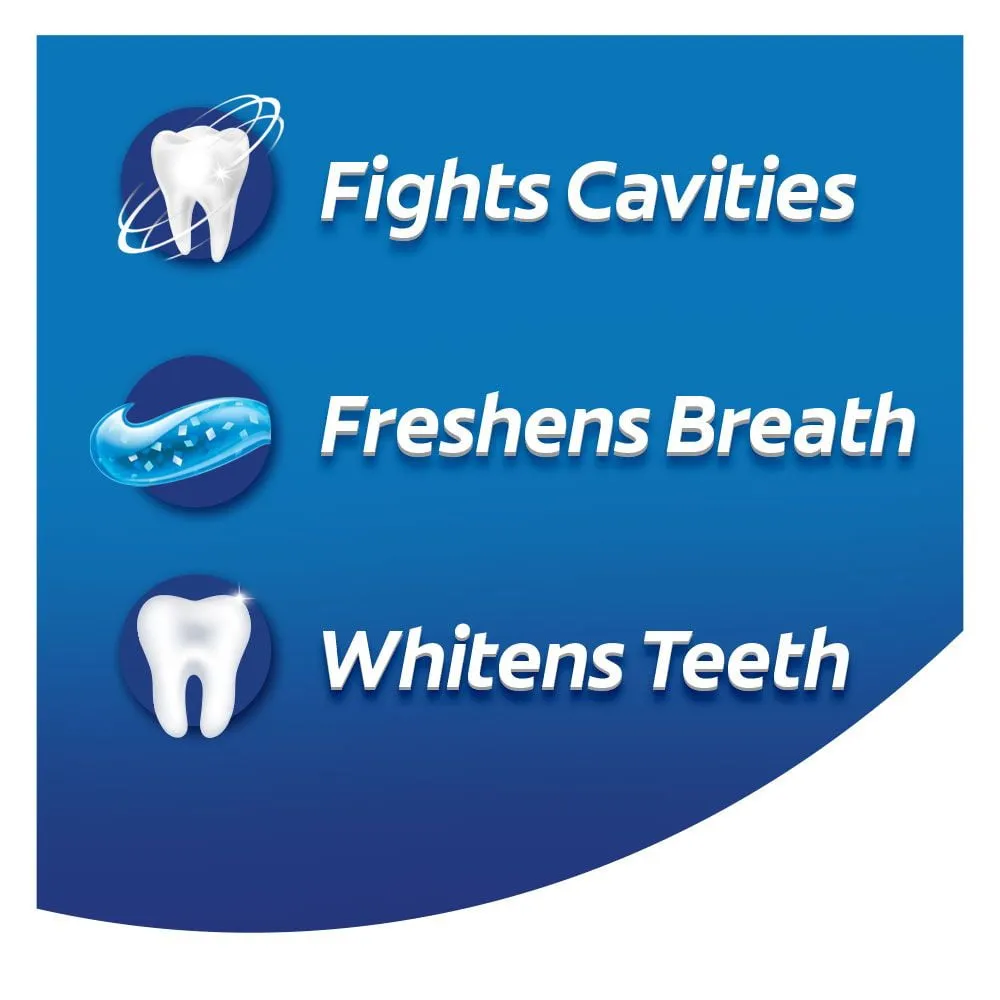 Colgate Max Fresh with Whitening Toothpaste with Mini Breath Strips, Cool Mint, 6.3 oz Tube, 3 Pack