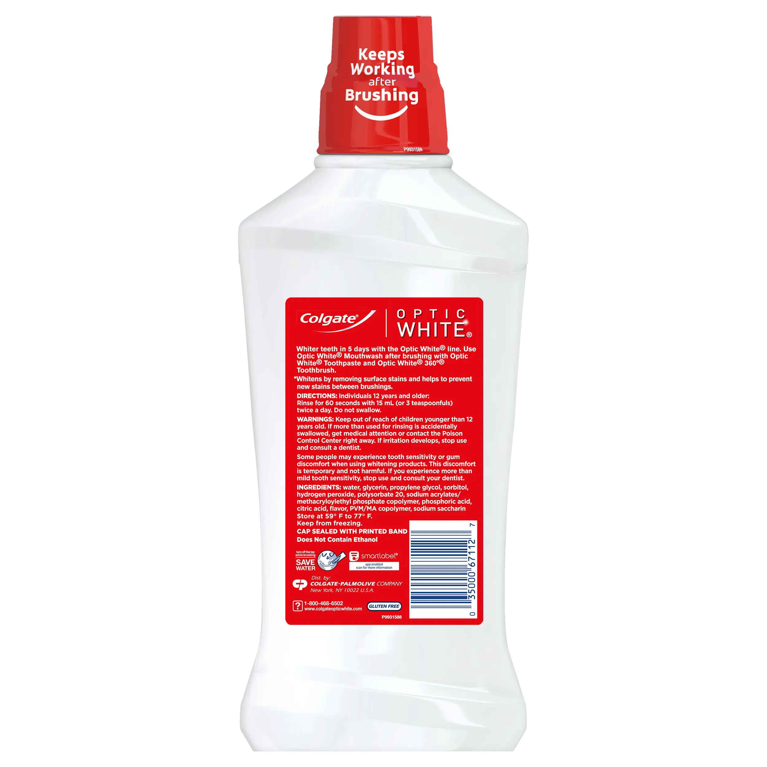 Colgate Optic White High Impact White Ice Fresh Mint-32 fl oz.s-6/Case