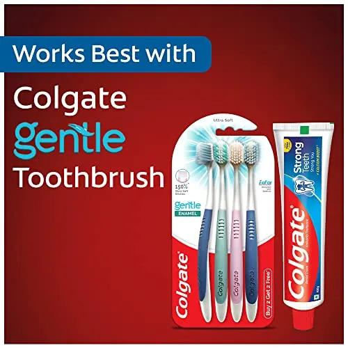 Colgate Strong Teeth, 500g, India’s No: 1 Toothpaste Brand, Calcium-boost for 2X Stronger Teeth, Prevents cavities, Whitens Teeth, Freshens Breath