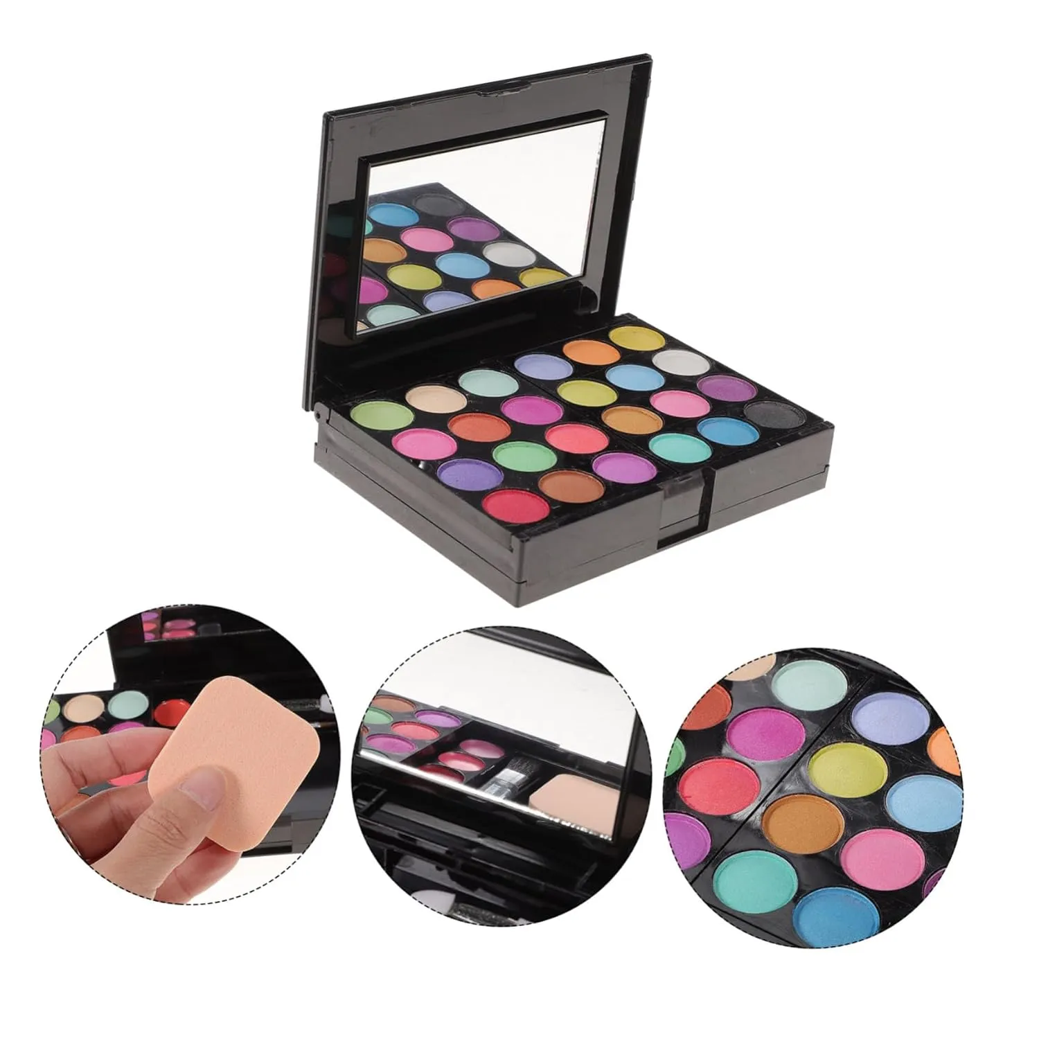 Color Eyeshadow Lip Gloss Makeup Kit Blushers Pressed Powders Versatile Cosmetics Women Teens Silky Shine Finish for Every Occasion