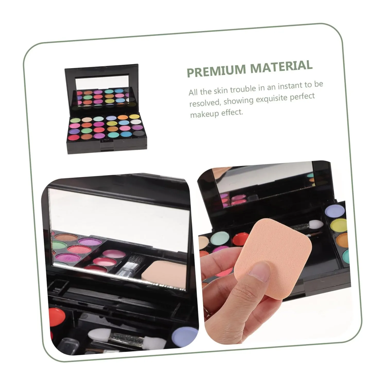 Color Eyeshadow Lip Gloss Makeup Kit Blushers Pressed Powders Versatile Cosmetics Women Teens Silky Shine Finish for Every Occasion