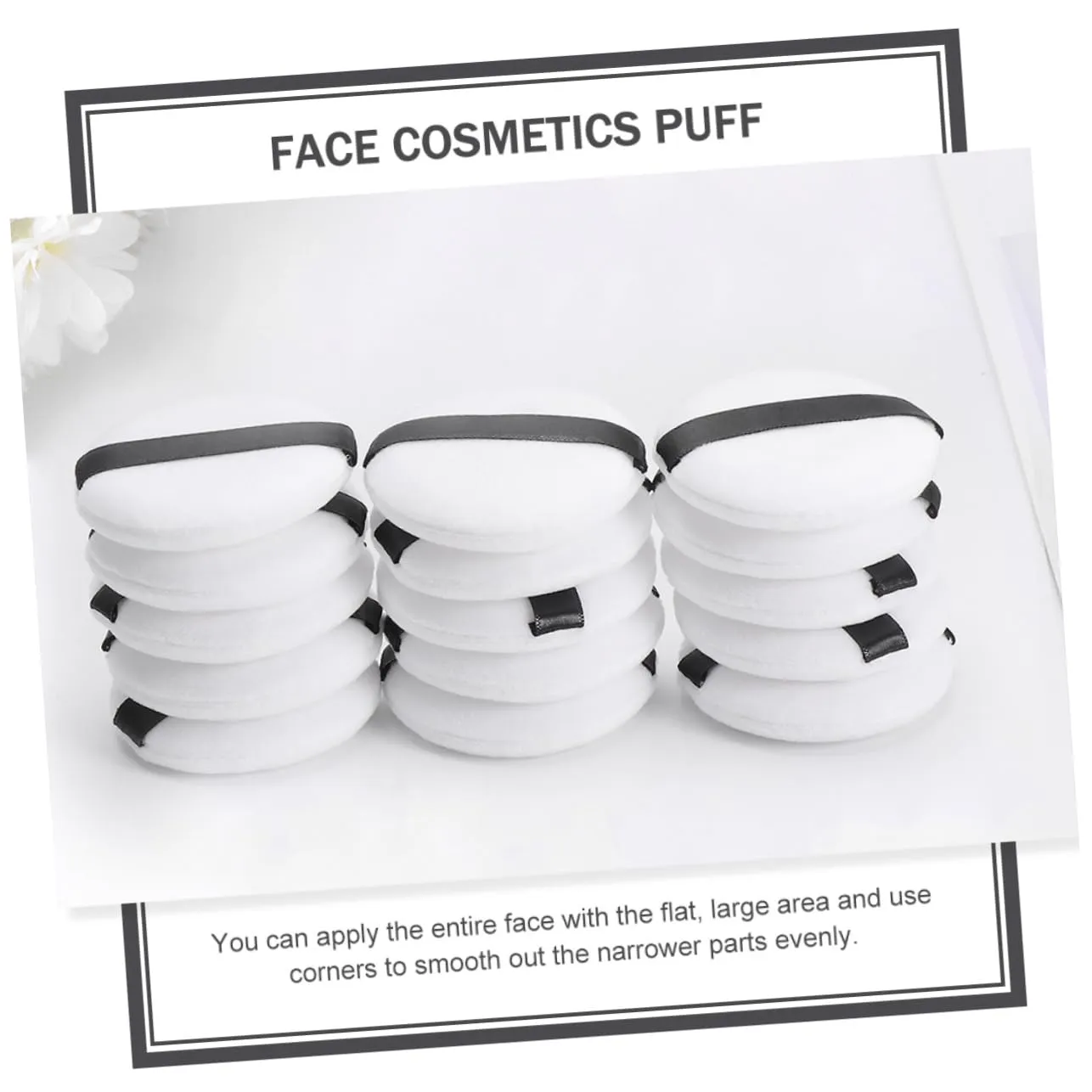 Convenient Cosmetics Puff Simple Compact Size for Portable Makeup Application