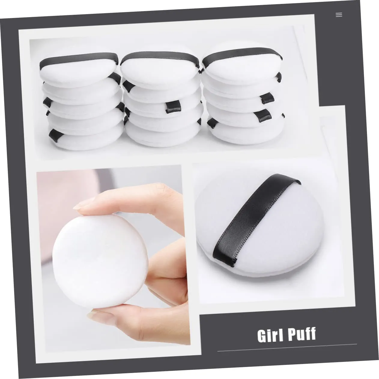 Convenient Cosmetics Puff Simple Compact Size for Portable Makeup Application