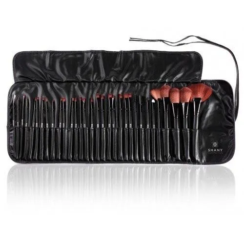 Cosmetics 20 Pieces Natural Facial Makeup Brush Set w/ Leather Pouch