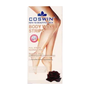 Coswin Body Wax Strips With Velvet Rose Fragrance & Essential Oils 21Pcs
