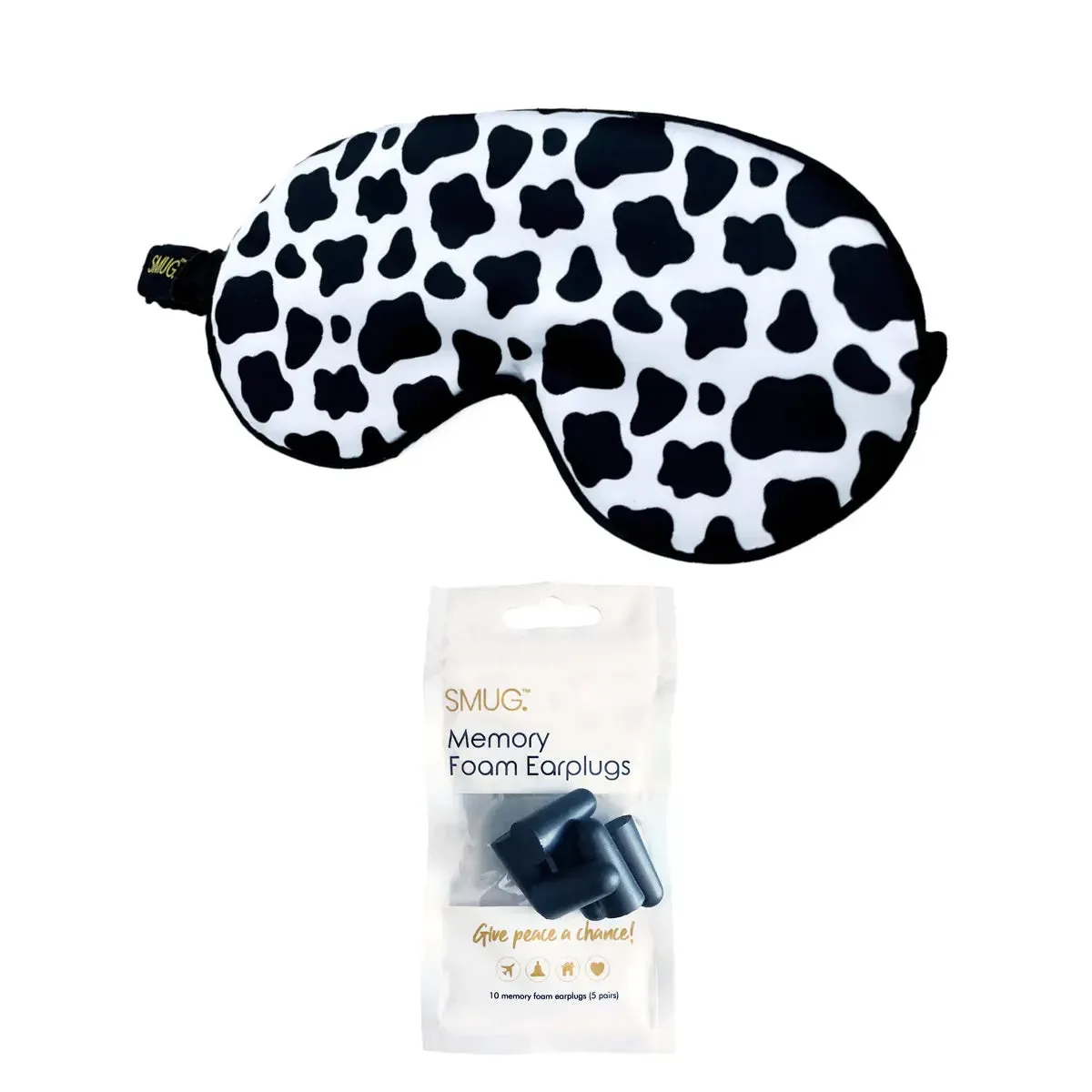 Cow Print Satin Sleep Mask