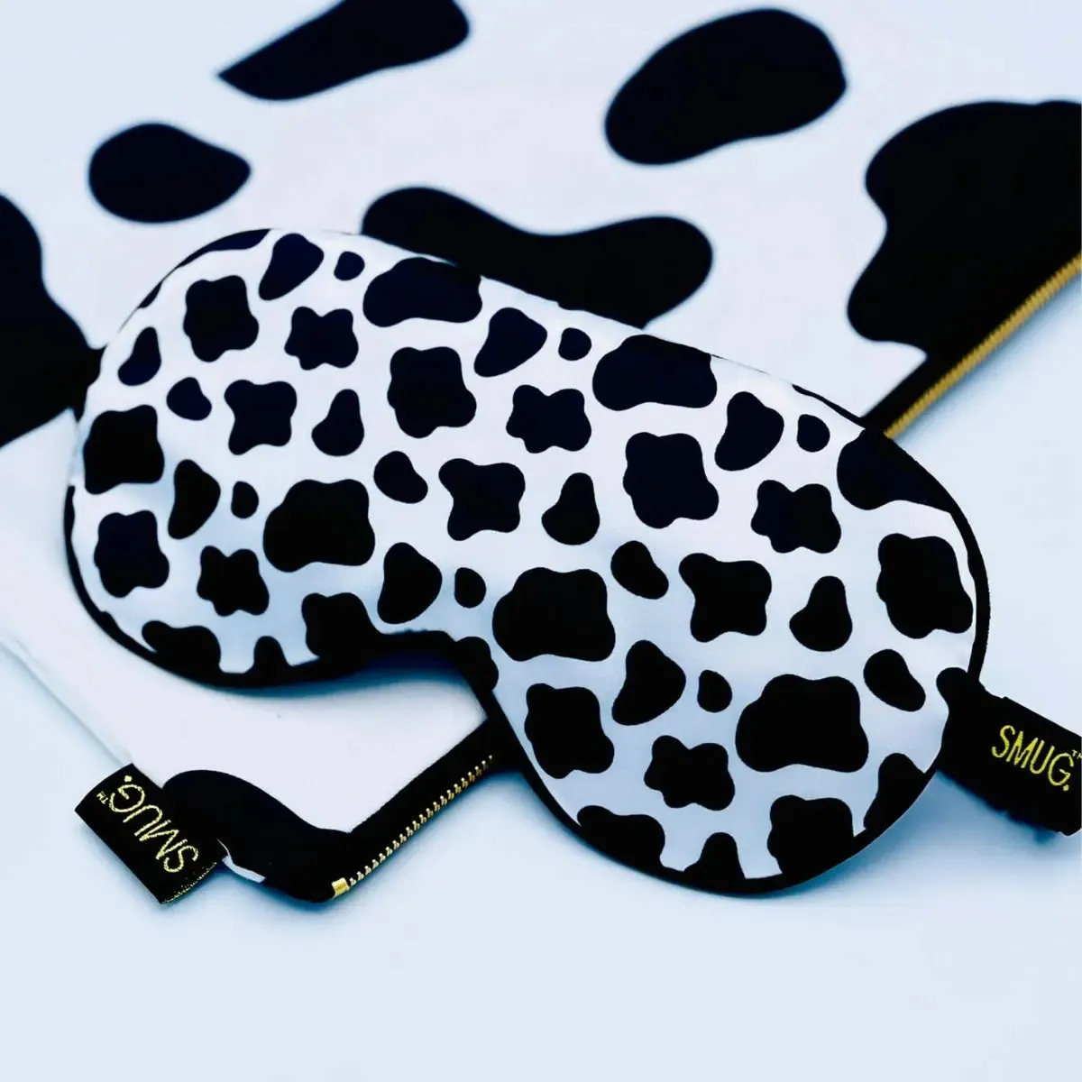 Cow Print Satin Sleep Mask
