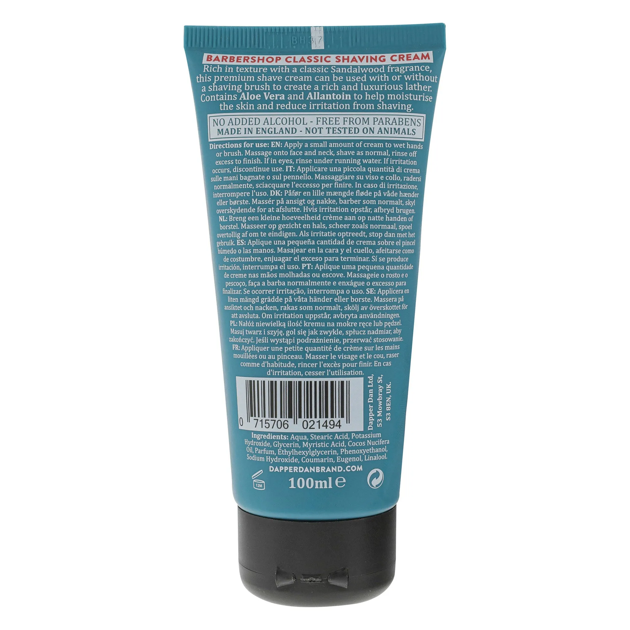 Dapper Dan Shave Cream