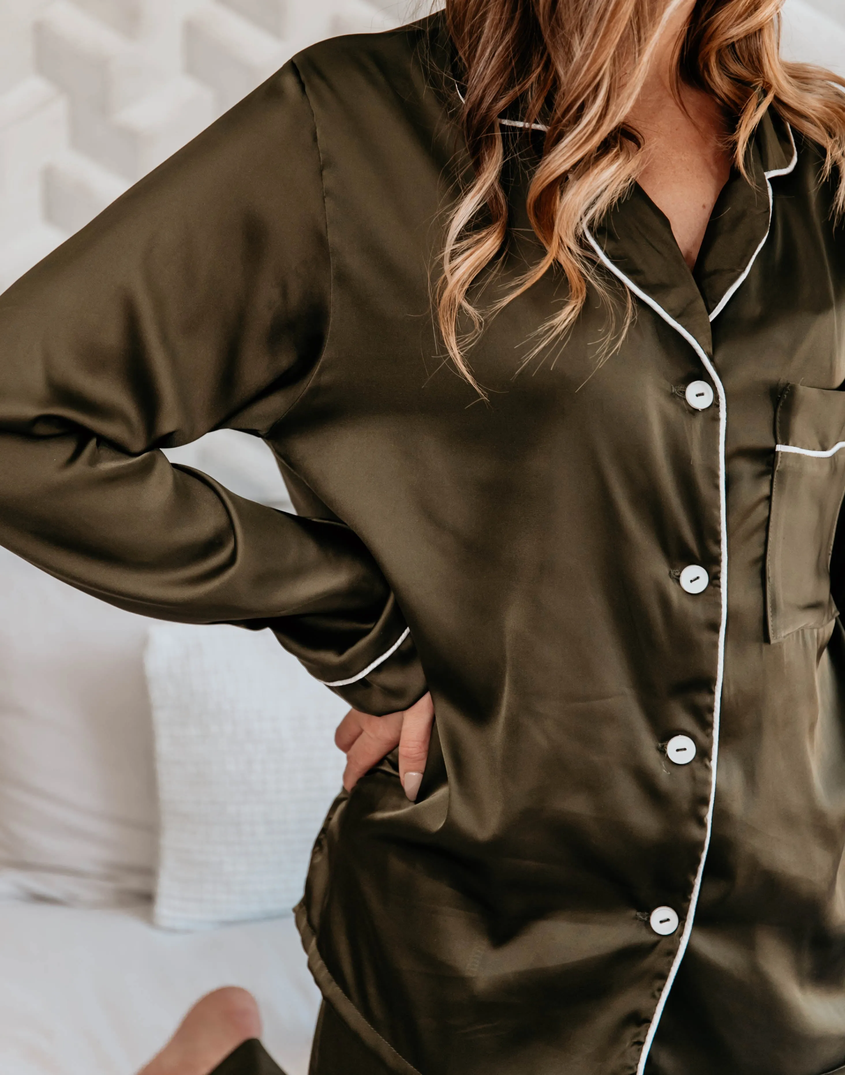 Day Dreamer Olive Green Winter Set