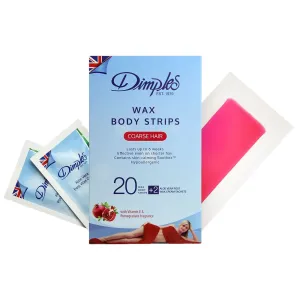 Dimples Wax - Coarse Hair Strips 20 PC