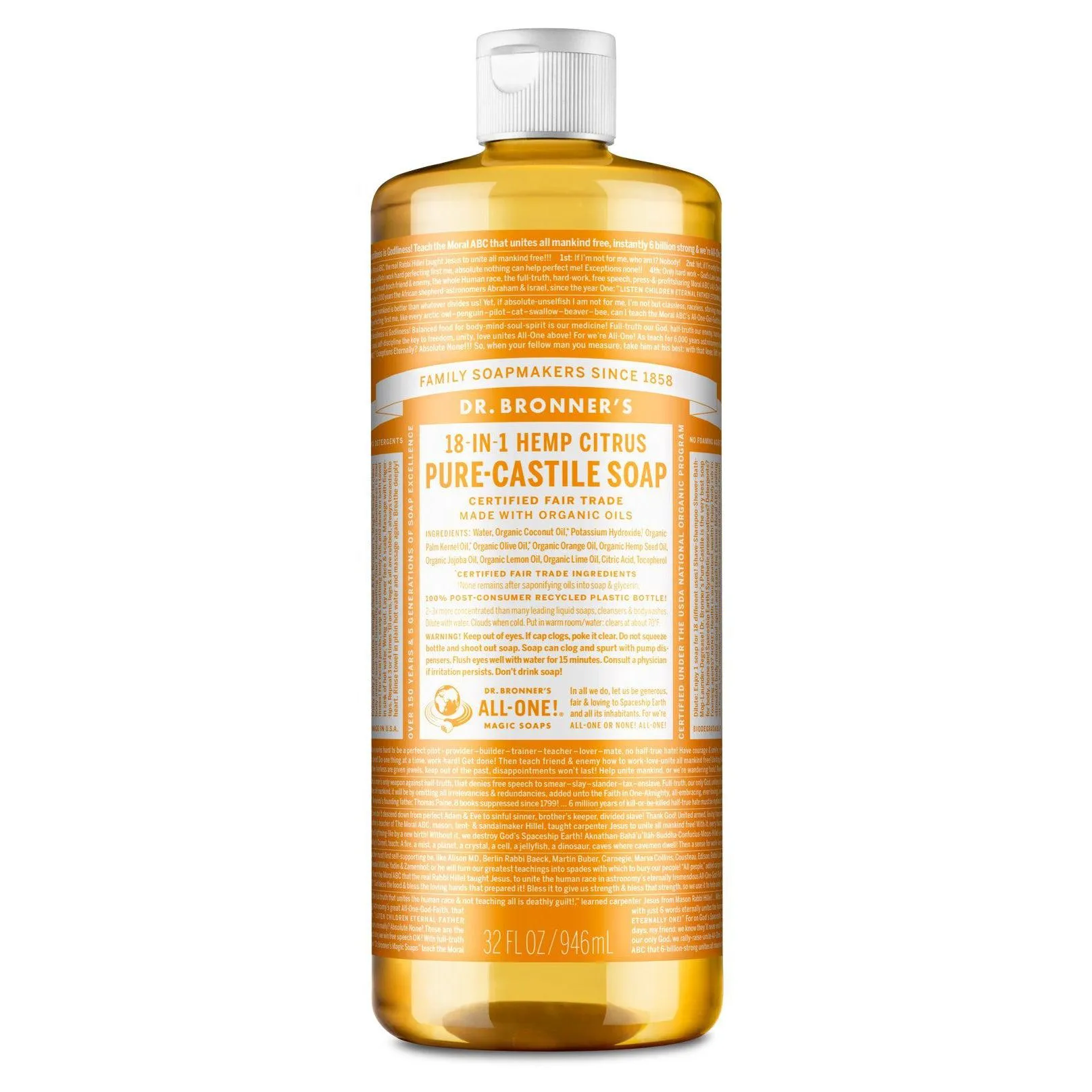 Dr. Bronner's Pure-Castile Liquid Soap