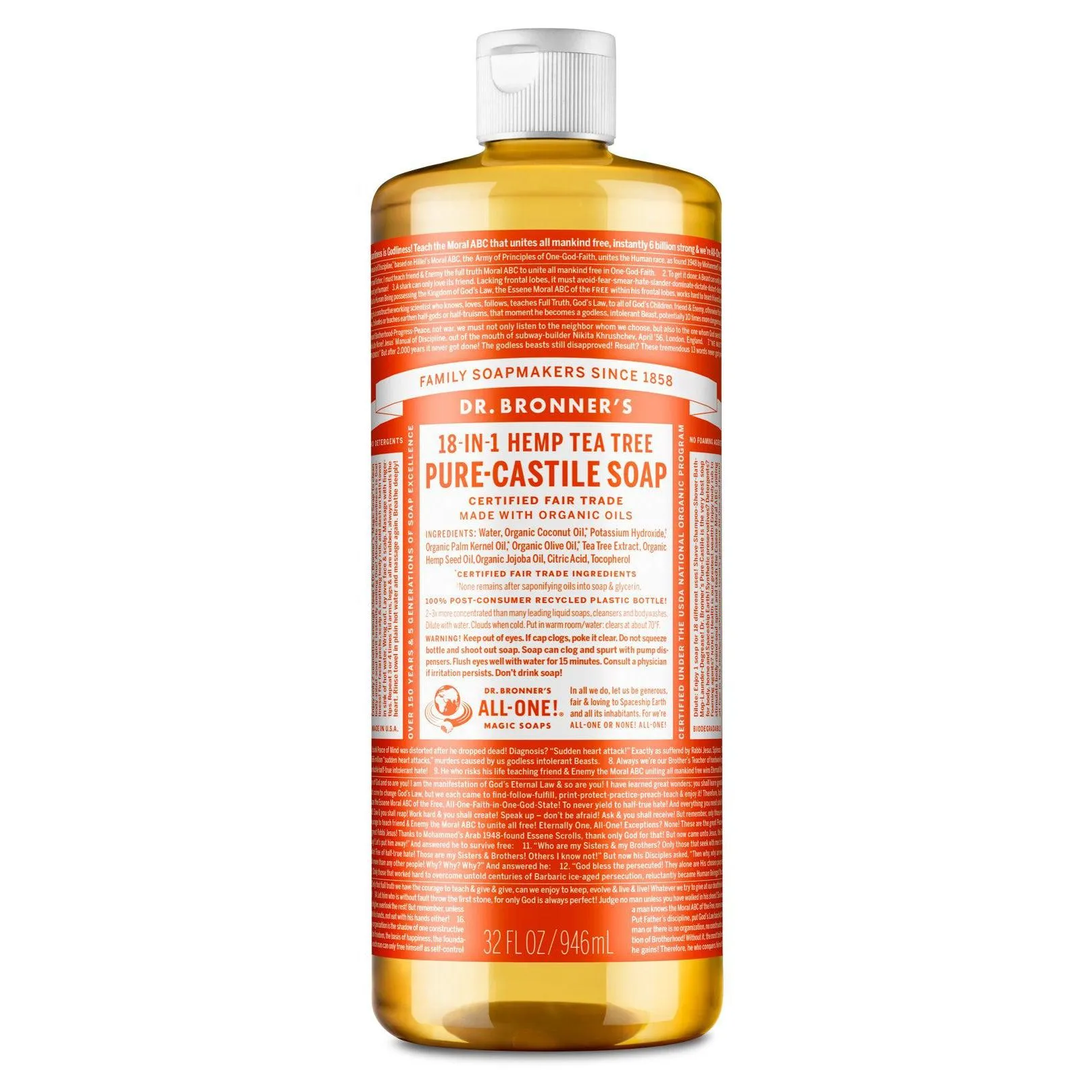 Dr. Bronner's Pure-Castile Liquid Soap