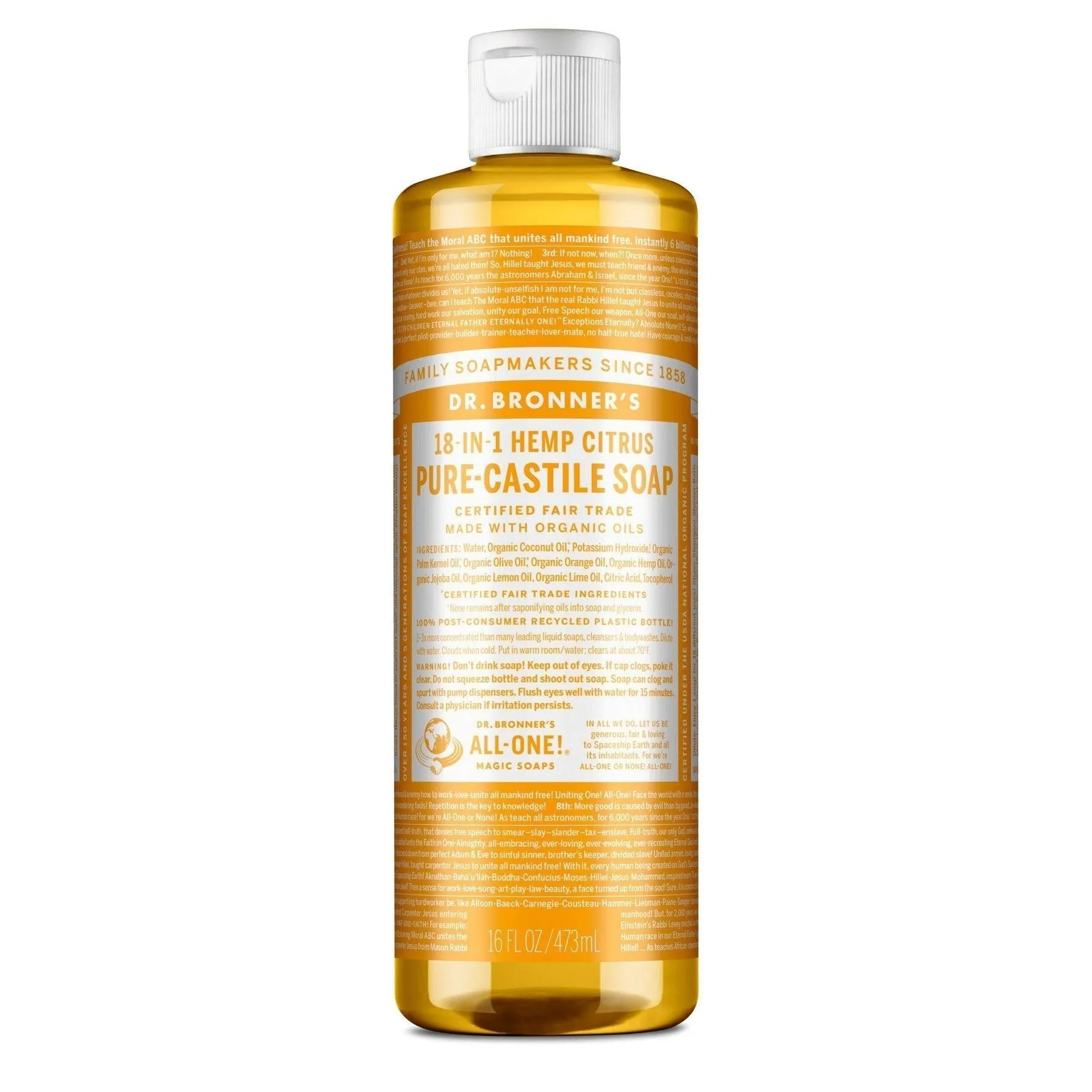 Dr. Bronner's Pure-Castile Liquid Soap