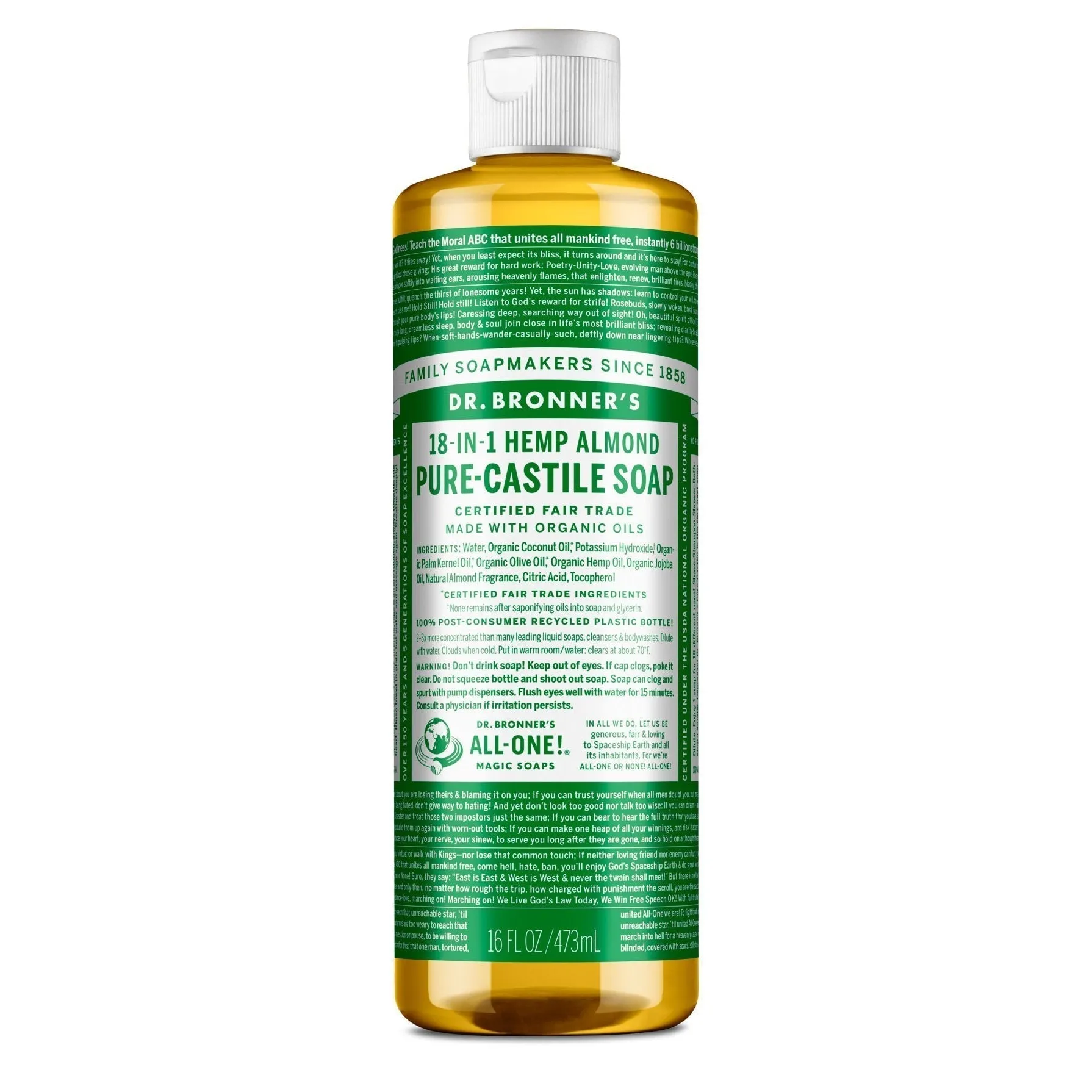 Dr. Bronner's Pure-Castile Liquid Soap