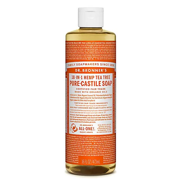 Dr Bronner's TEA TREE PURE-CASTILE LIQUID SOAP