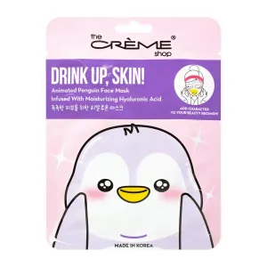 Drink Up, Skin! Animated Penguin Face Mask - Infused with Moisturizing Hyaluronic Acid