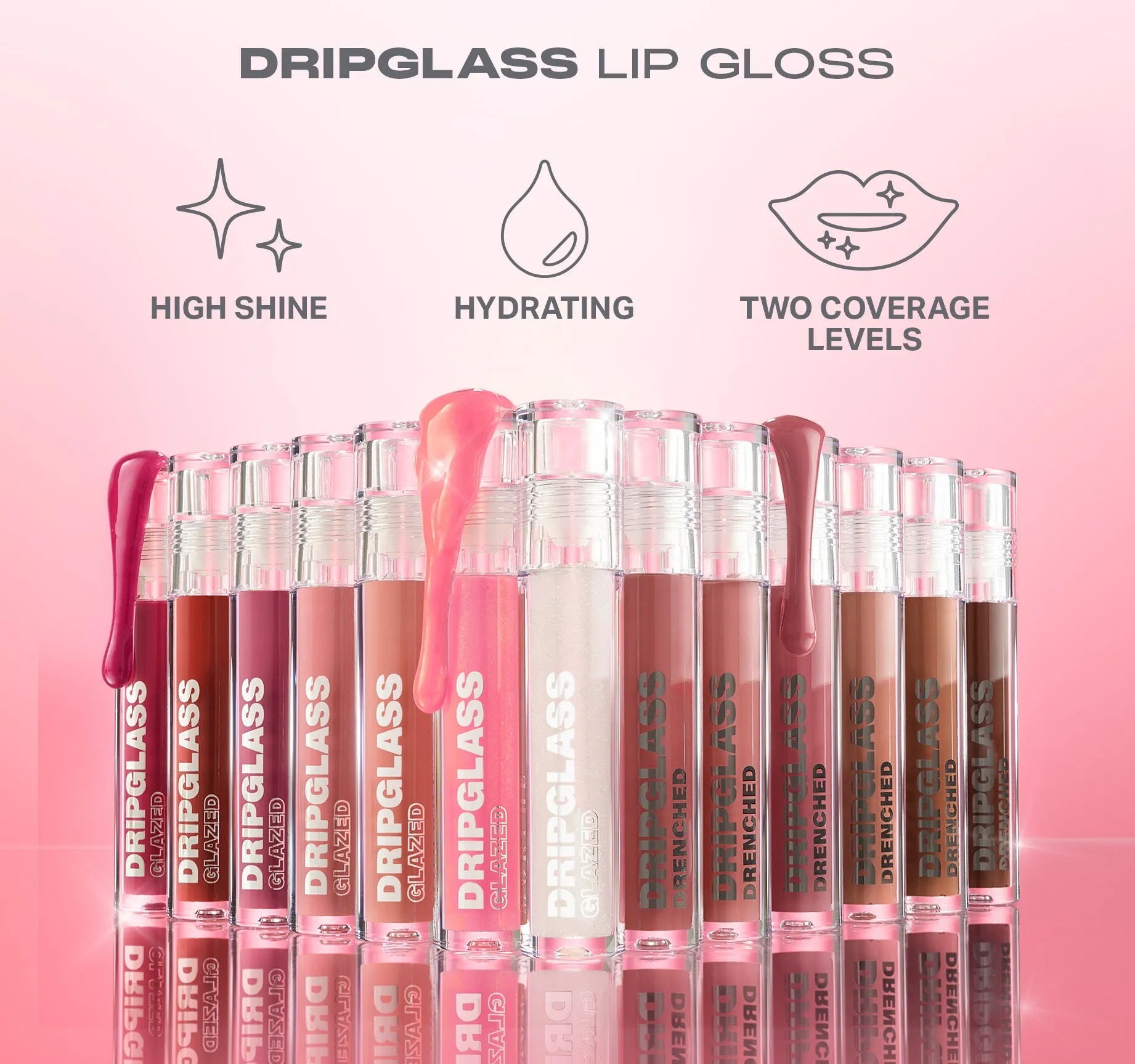 Dripglass Glazed High Shine Lip Gloss - So Transparent