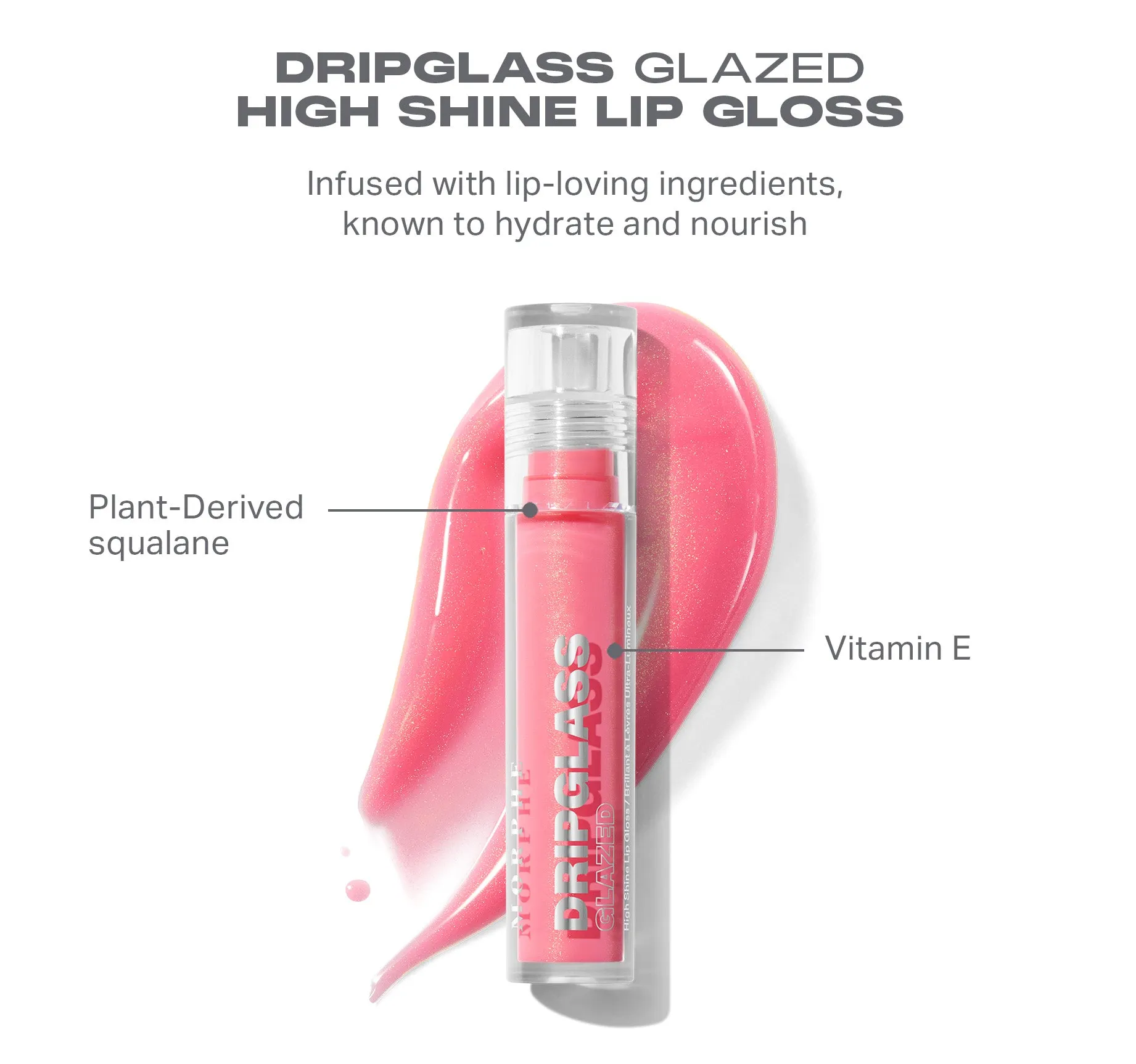 Dripglass Glazed High Shine Lip Gloss - So Transparent