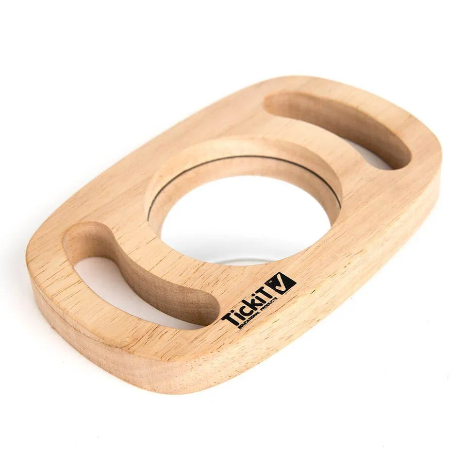 Easy Grip Wooden Handle Two Sided Mirror