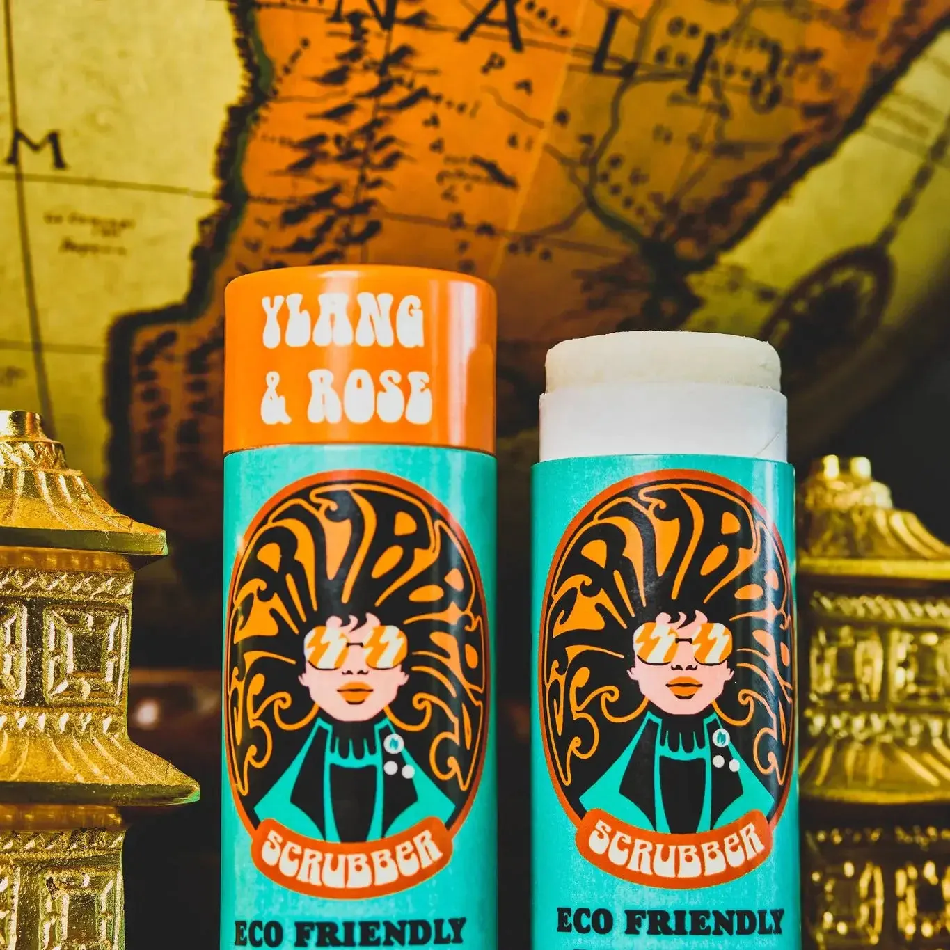 Eco Friendly Retro Deodorant Stick - Ylang and Rose