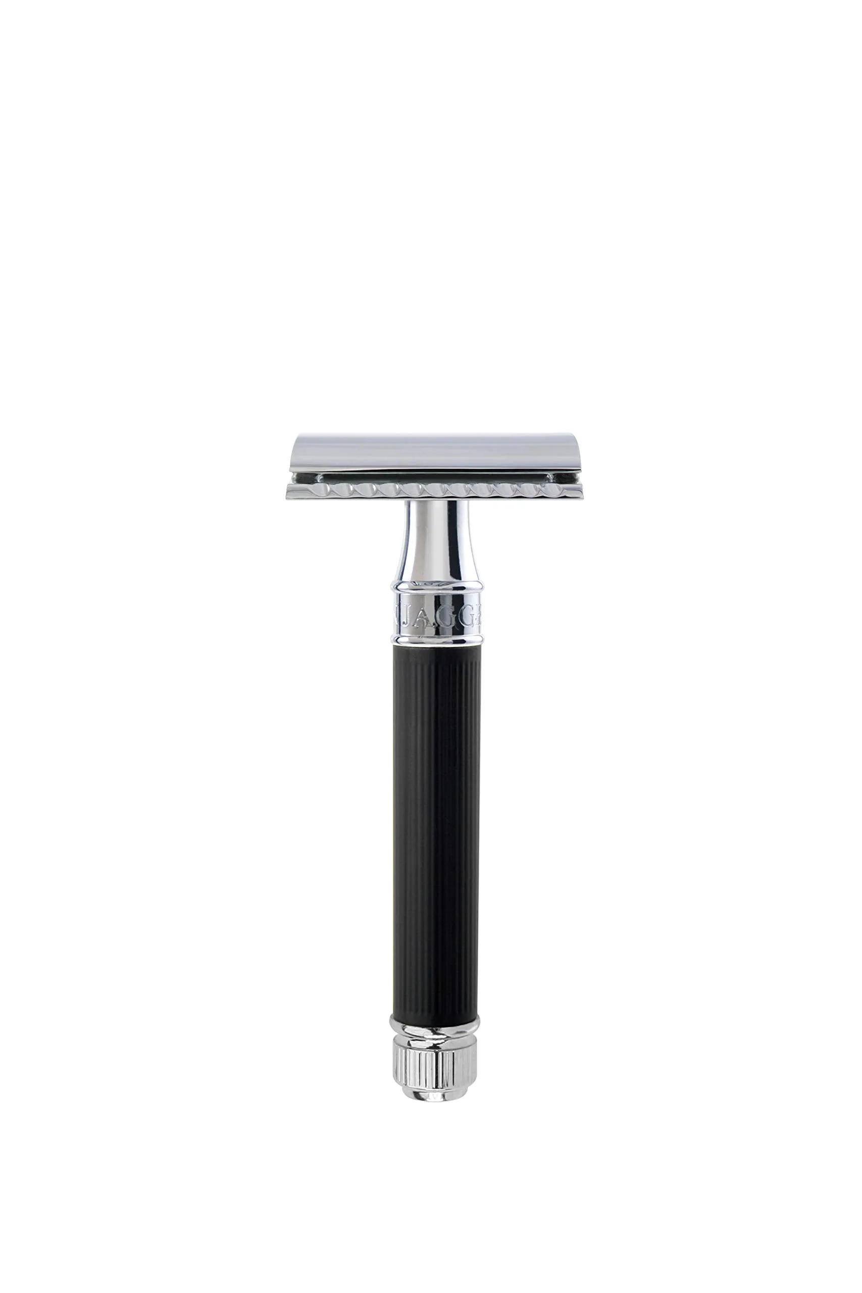 Edwin Jagger Double Edge Safety Razor With Long Handle (Blue) (Black)