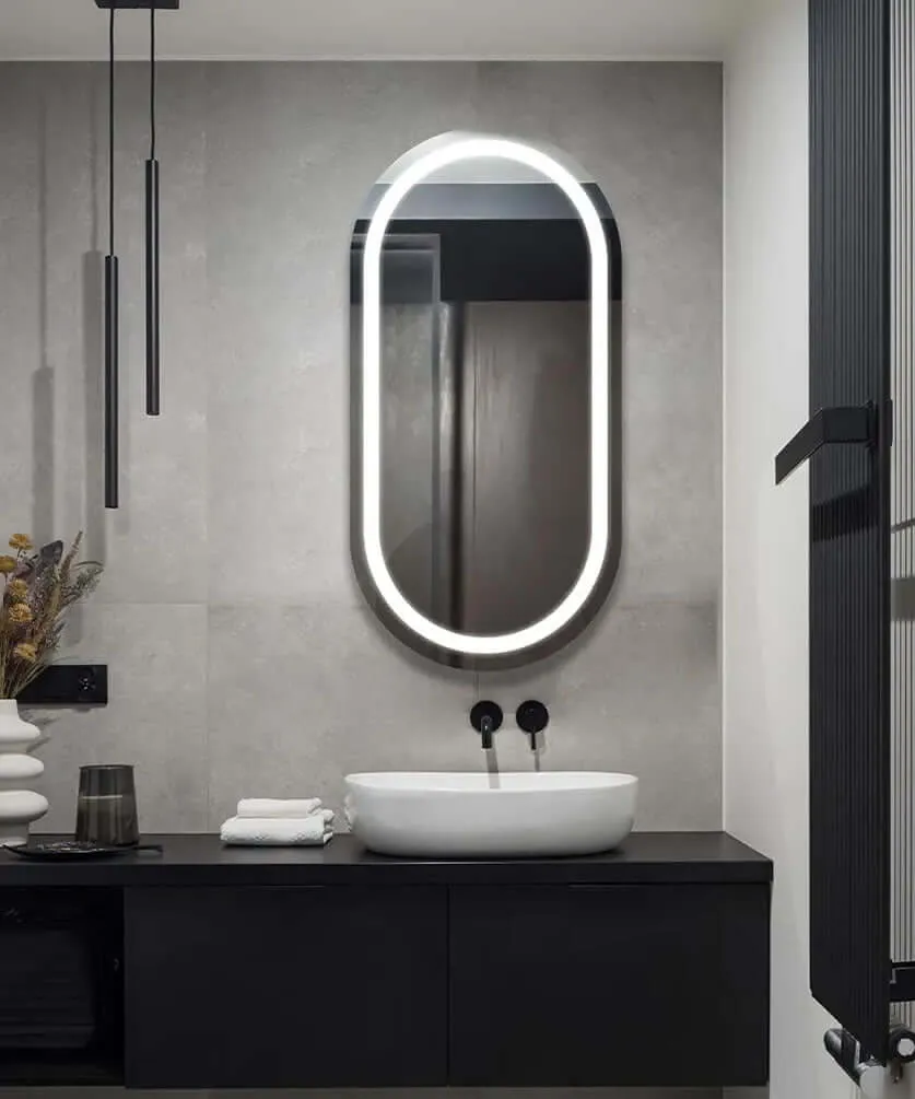 Electric Mirror Saratoga LED Bathroom Mirror with Optional AVA Technology