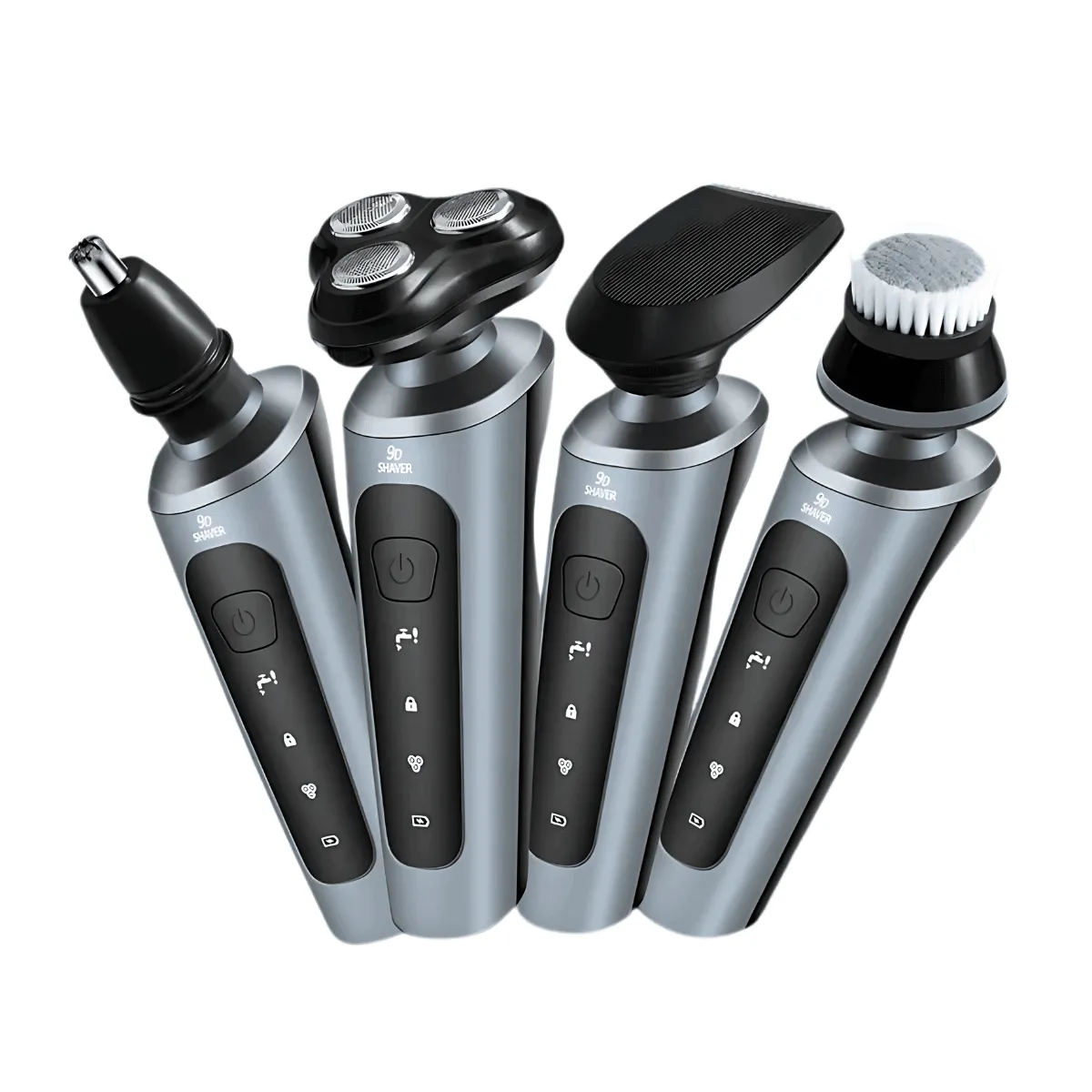 Electric Trimmer, 4-in-1 Versatility, Wet & Dry Use, USB Charging, Compact & Travel-Friendly, Stainless Steel Blades, 85 Min Usage Time