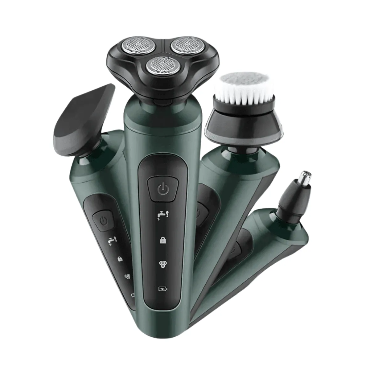 Electric Trimmer, 4-in-1 Versatility, Wet & Dry Use, USB Charging, Compact & Travel-Friendly, Stainless Steel Blades, 85 Min Usage Time
