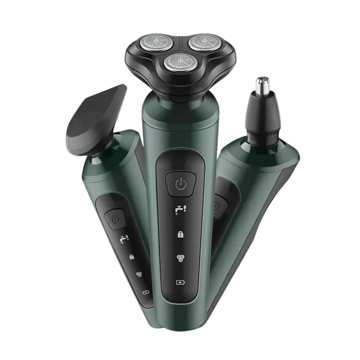Electric Trimmer, 4-in-1 Versatility, Wet & Dry Use, USB Charging, Compact & Travel-Friendly, Stainless Steel Blades, 85 Min Usage Time
