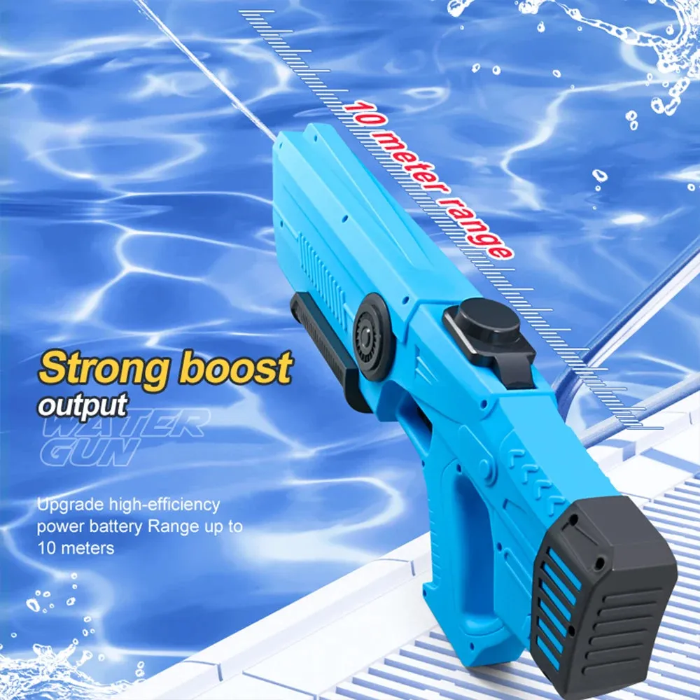 Electric Water Gun for Children and Adults Supports Automatic Water Absorption and External Water Bottle 10m 33 Feet Range