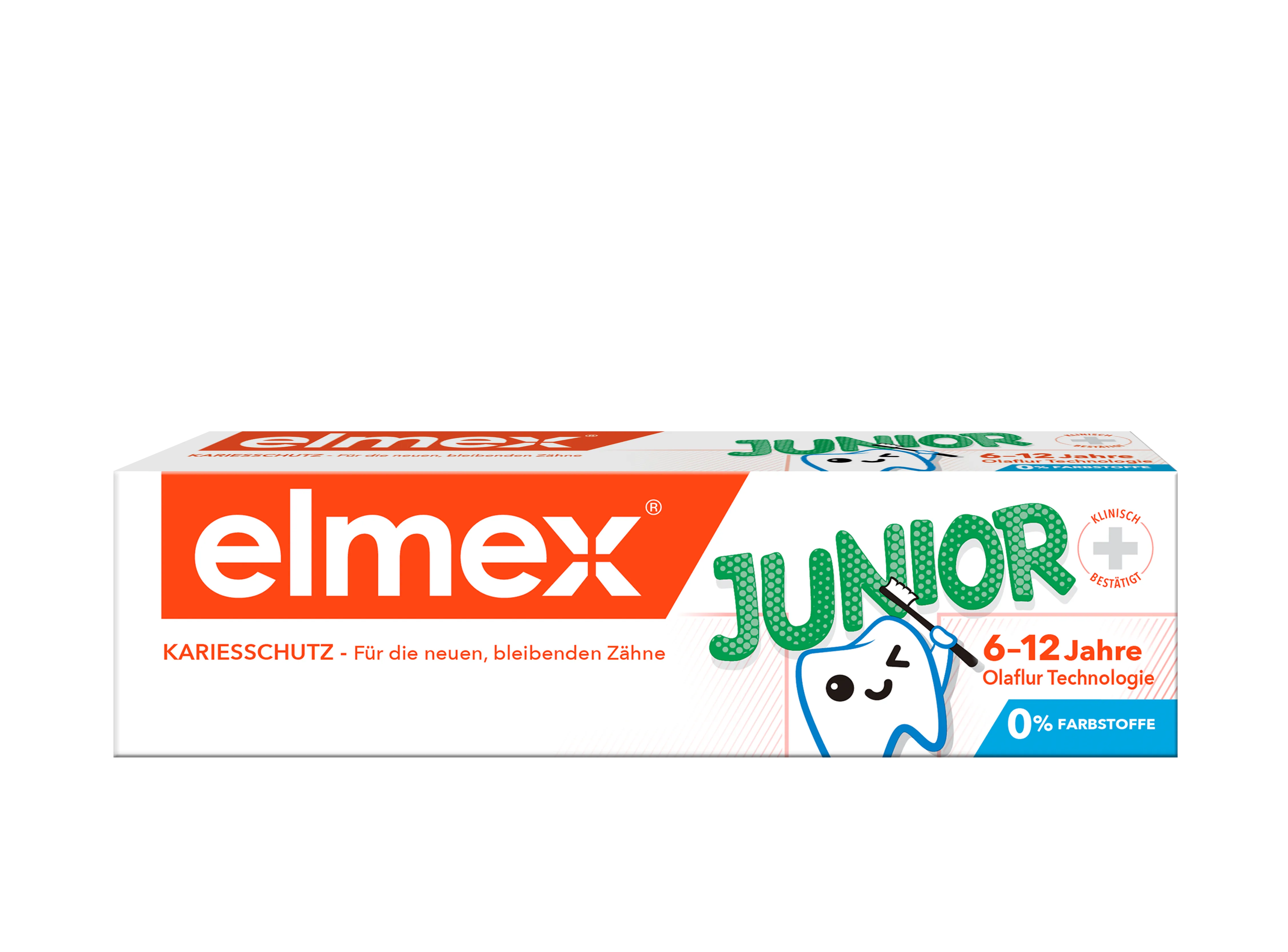 Elmex Junior Anti-Caries 6-12 Years Toothpaste 50ml (1000ppm), 12's/Dozen