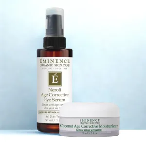 Eminence Organics Plump & Rejuvenate Bundle (Coconut Age Corrective Moisturizer   Neroli Age Corrective Eye Serum)