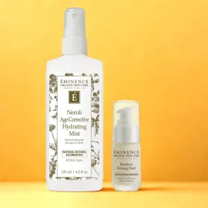 Eminence Organics Restore & Refresh Bundle (Bamboo Firming Fluid   Neroli Age Corrective Hydrating Mist)