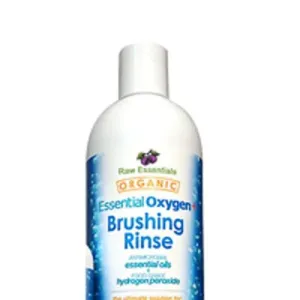 Essential Oxygen  Brushing Rinse Peppermint 16 oz By Raw Essentials Living Foods