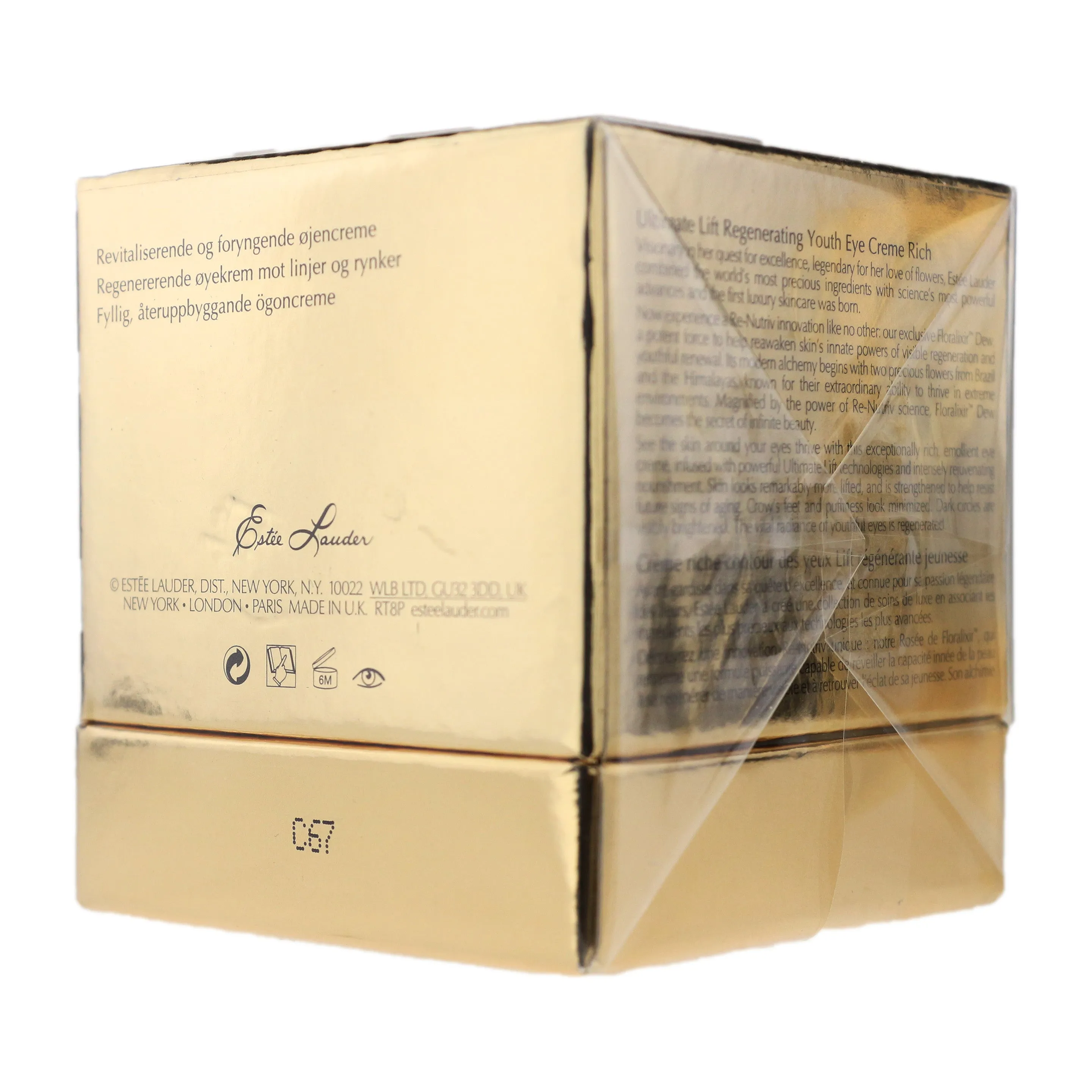 Estee Lauder Ultimate Lift Regenerating Youth Eye Cream Rich 0.5Oz New In Box