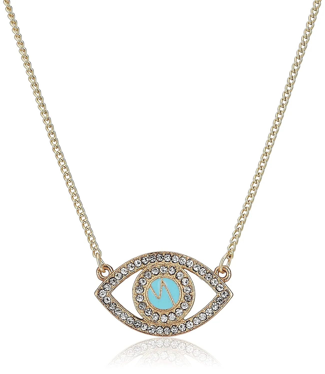 Estele - 24 CT gold plated Evil Eye Pendant with chain