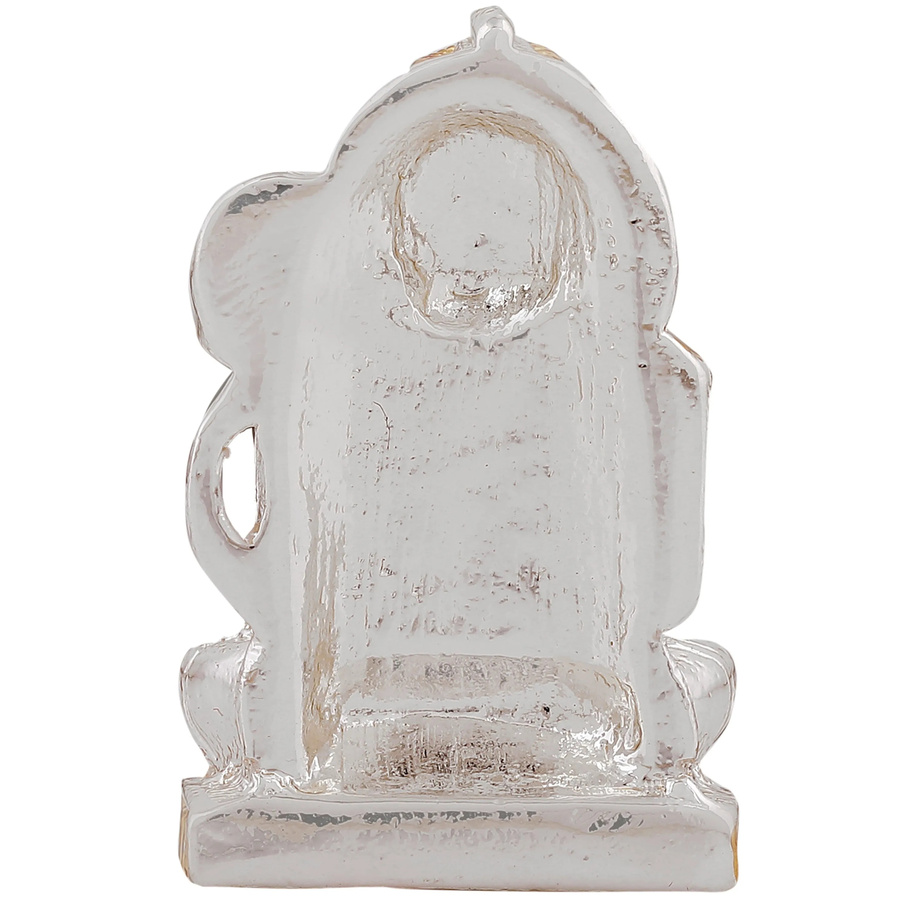 Estele Gold & Rhodium Plated Hanuman Ashirwad Idol for Home Decor/ Car Decor.