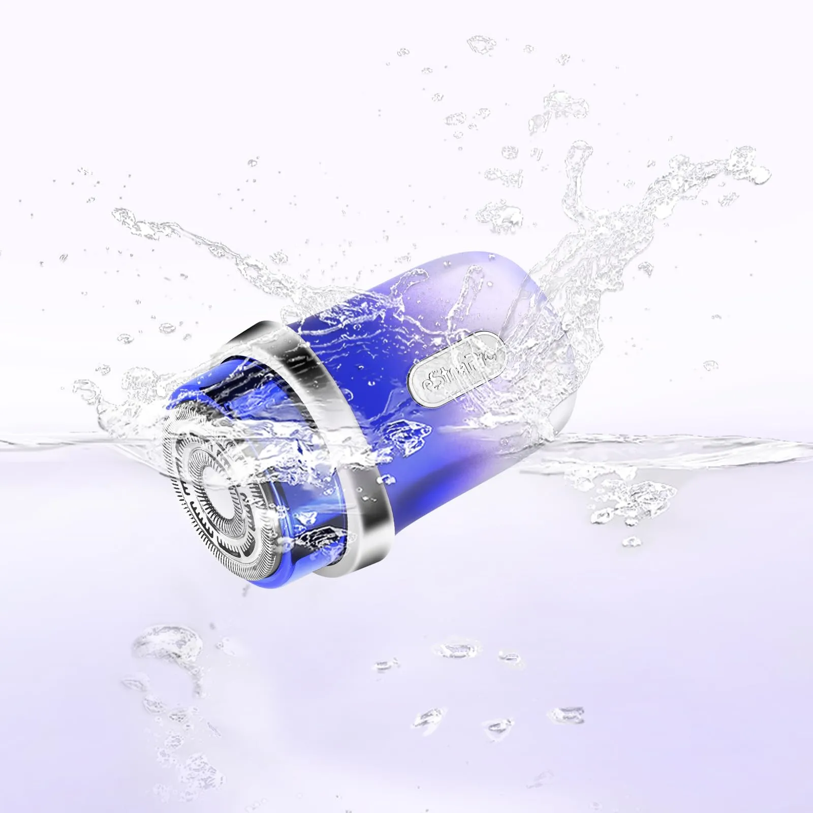 eStraPro Mini Smart Sensor Electric Shaver IPX7 Watertight,Triple Floating Blade System, Completely Removes Facial Hair,Efficient and Comfortable Shaving Experience, Portable Design(Gun)