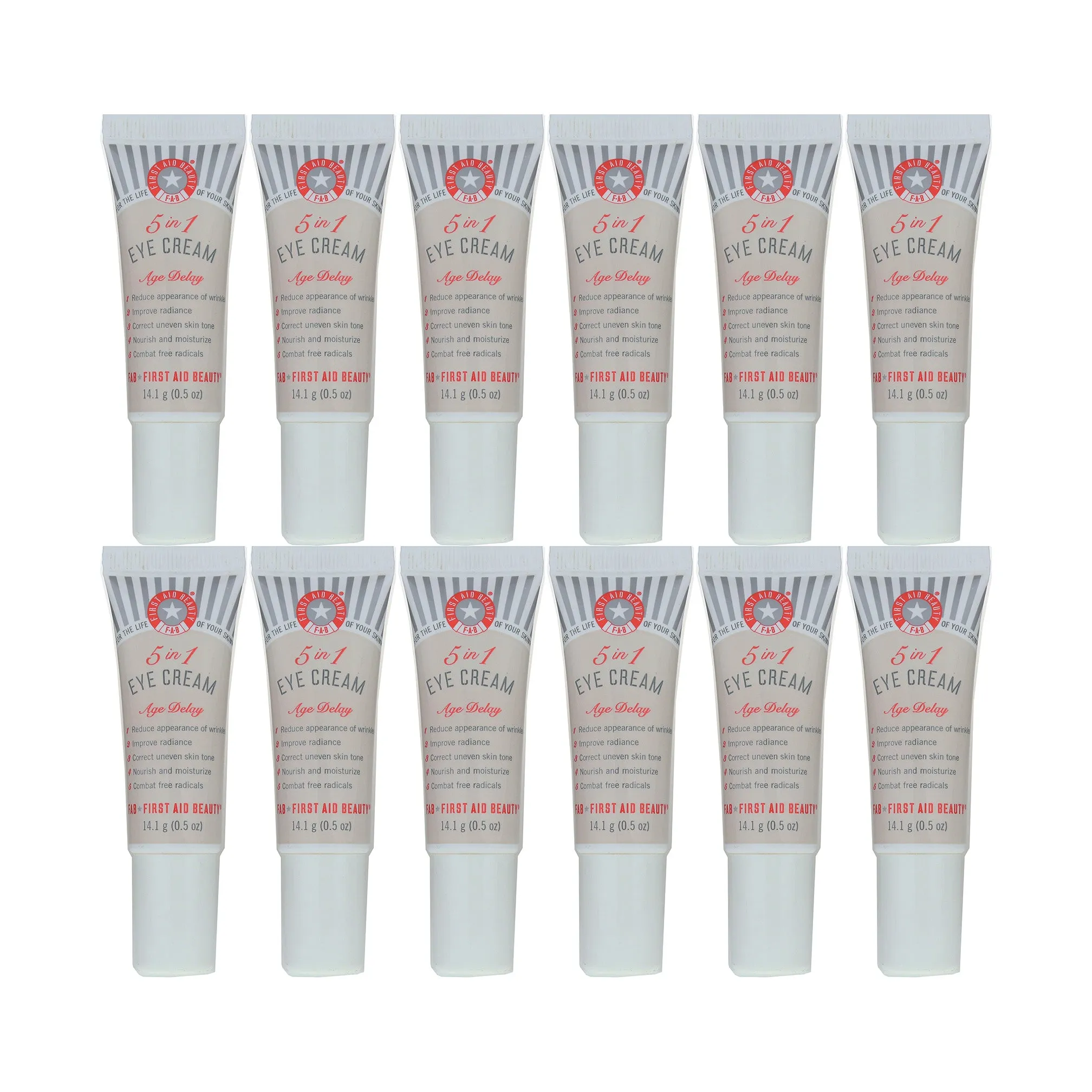 First Aid Beauty 5 In 1 Eye Cream Age Delay 0.5Oz/14.1g Unboxed [Pack Of 12]
