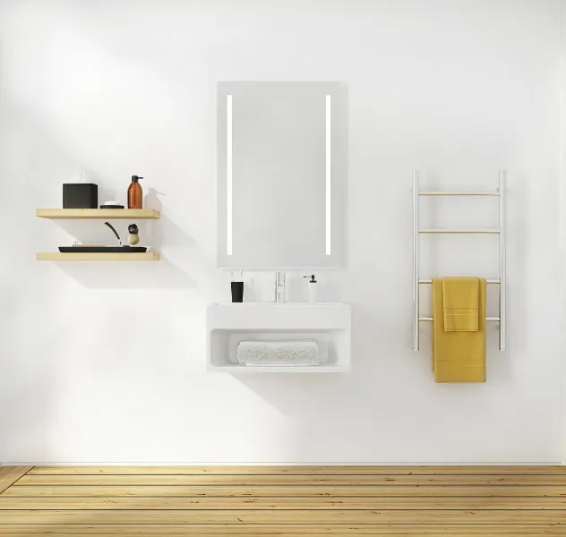 Fleurco Luna Sunrize 30" x 36" LED Lighted Mirror
