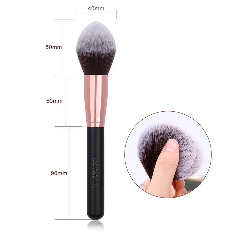 Foundation Fan Contour Powder Flat Top Buffing Highlighter Makeup Brushes