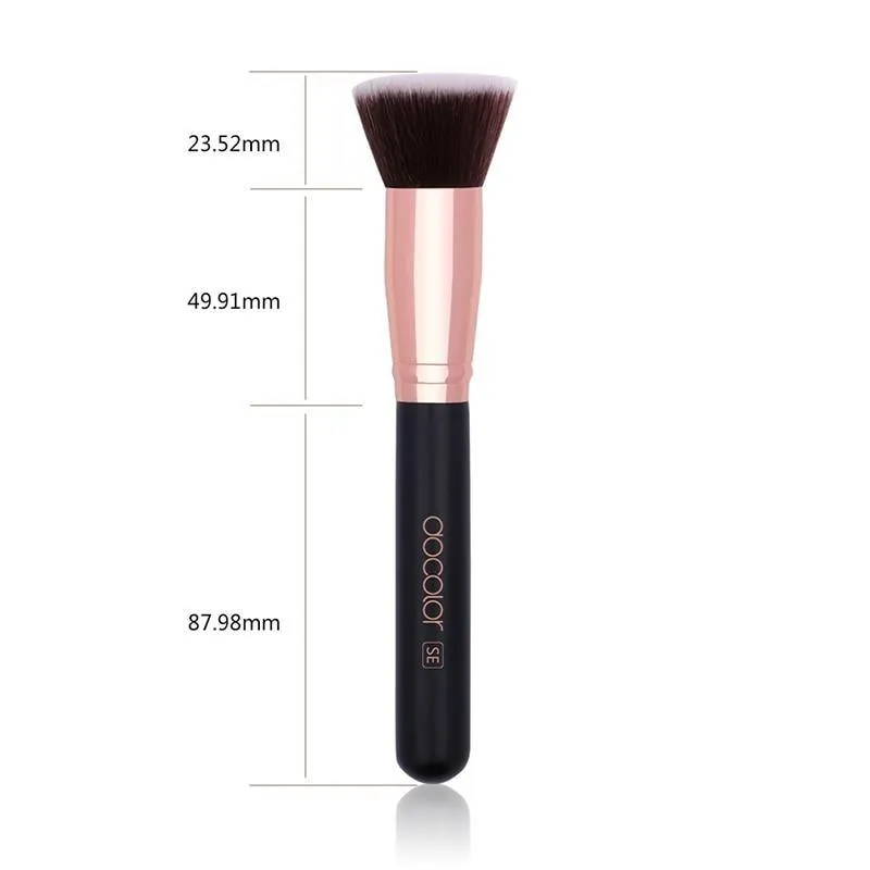 Foundation Fan Contour Powder Flat Top Buffing Highlighter Makeup Brushes