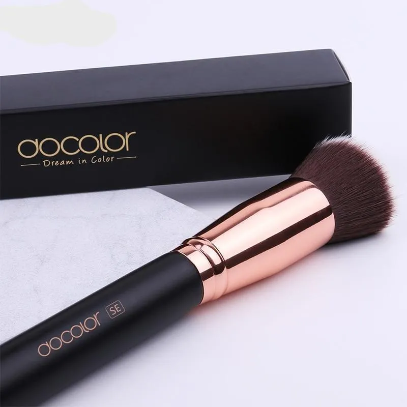 Foundation Fan Contour Powder Flat Top Buffing Highlighter Makeup Brushes