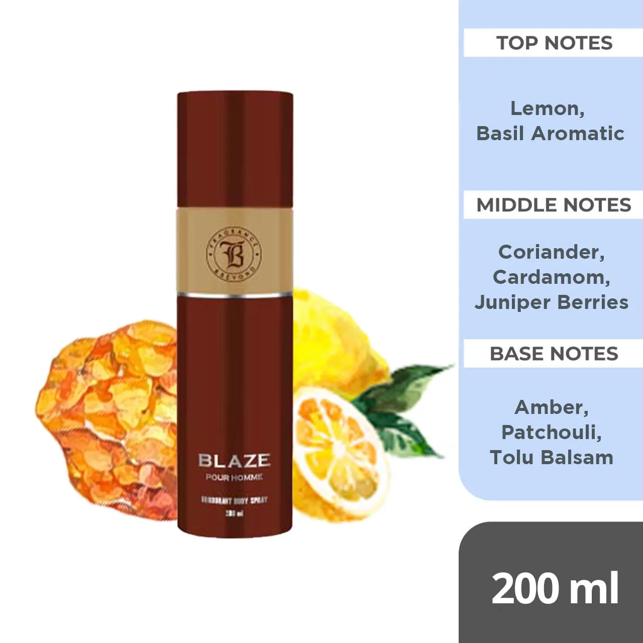 Fragrance & Beyond Body Deodorant for Men And Women (Pack of 2) - 200ml Each | Blaze, Dazzle